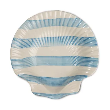 Armona条纹盘 23.5x23.5cm - 浅蓝-白色 - Byon