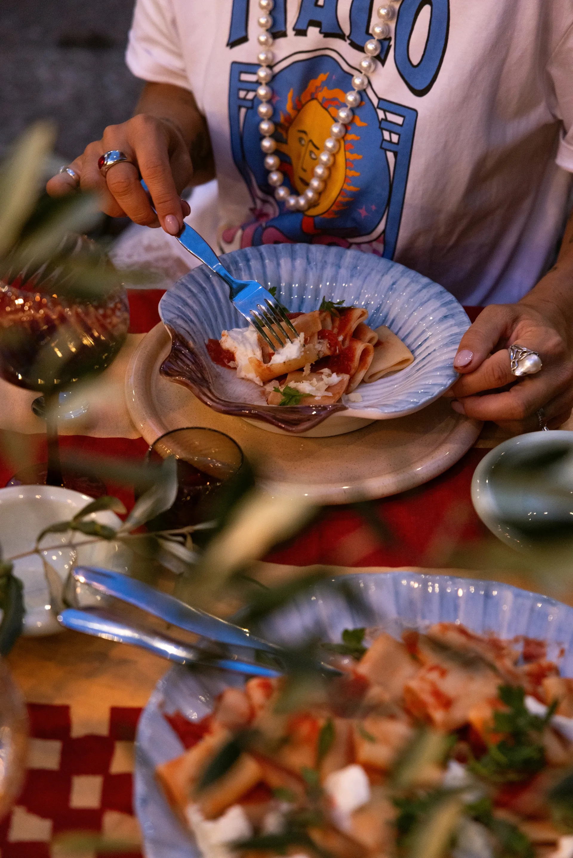 Armona 阿莫娜 海洋系列 贝壳盘 32x32.5cm , 浅蓝 Byon