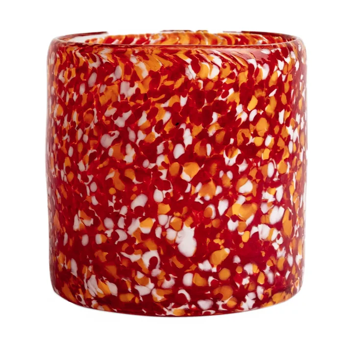 Calore 特小号茶烛台 10cm - 红橙色 - Byon