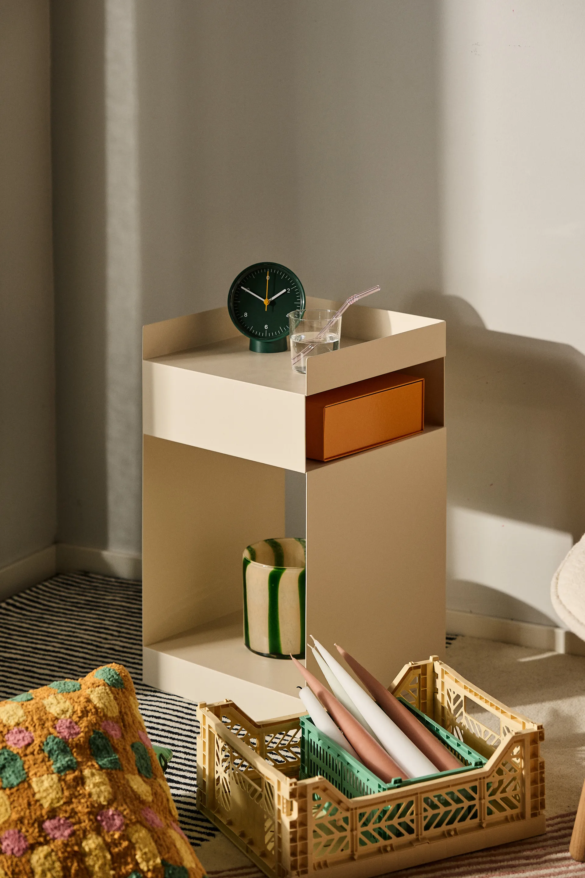 Calore 烛台-花瓶 M Ø15 cm, 绿色-米色 Byon