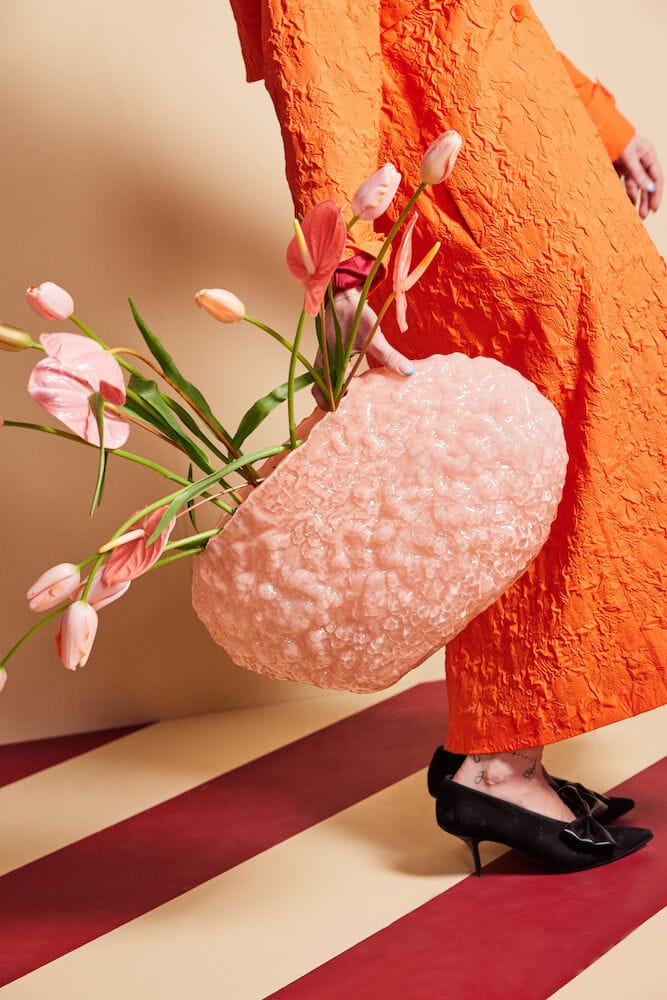 Corallo 花瓶 L 15x45 cm, 粉色 Byon