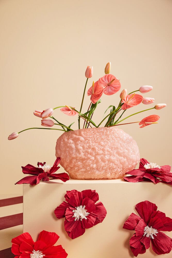 Corallo 花瓶 L 15x45 cm, 粉色 Byon