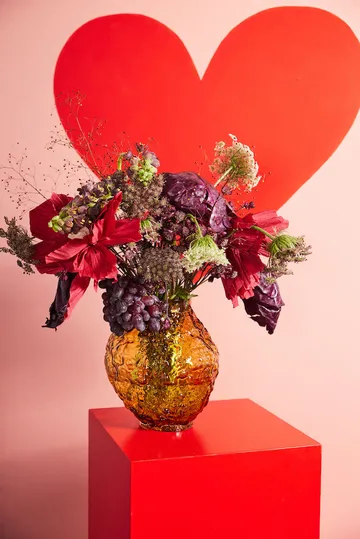 Corallo 花瓶 M 26x28x27cm - 浅琥珀色 - Byon