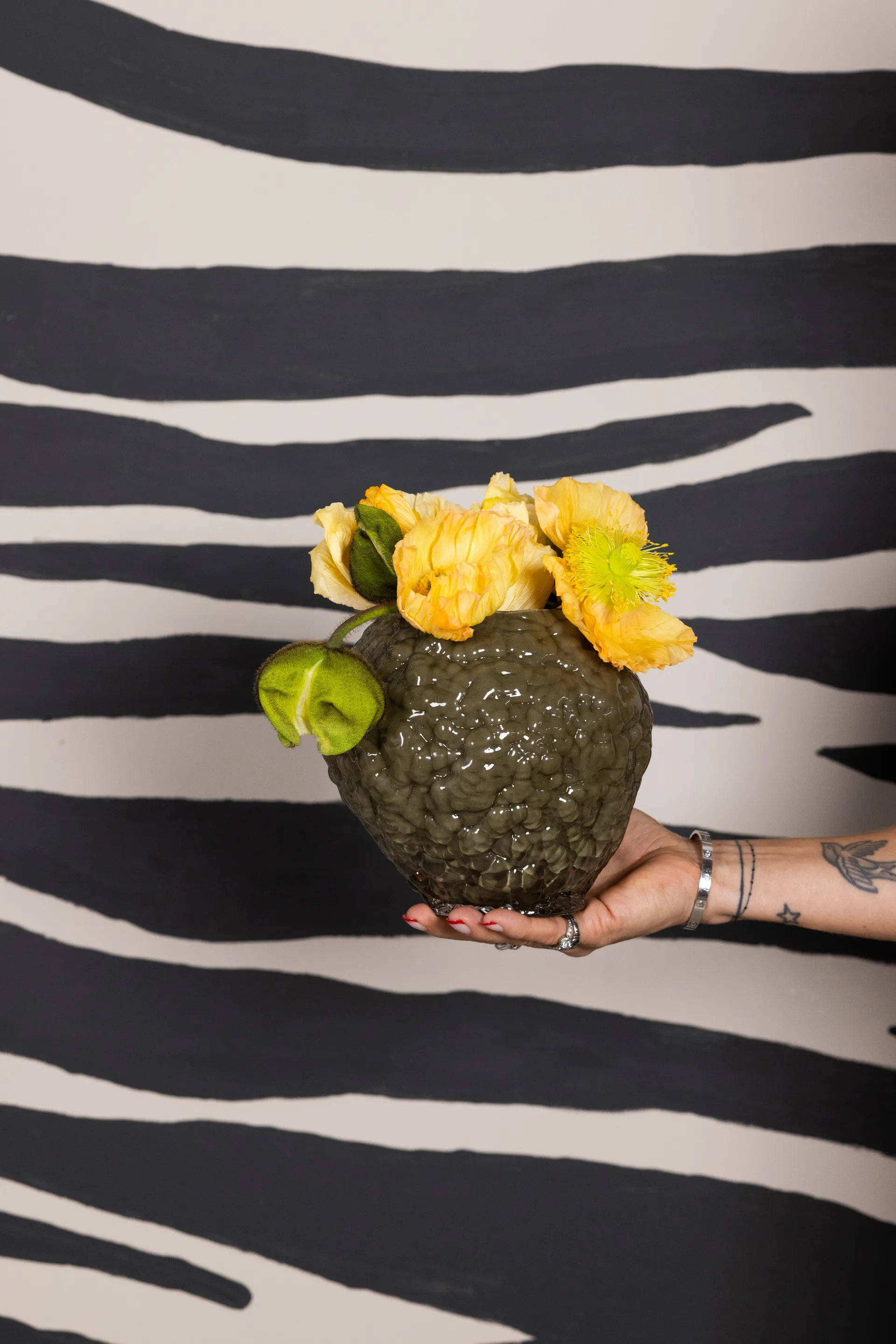 Corallo 花瓶 XS 19x17x17.5 cm, 绿色 Byon