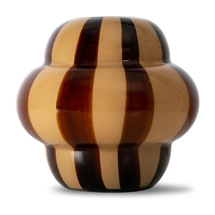 Curlie 花瓶20cm, 棕色_米色 Byon