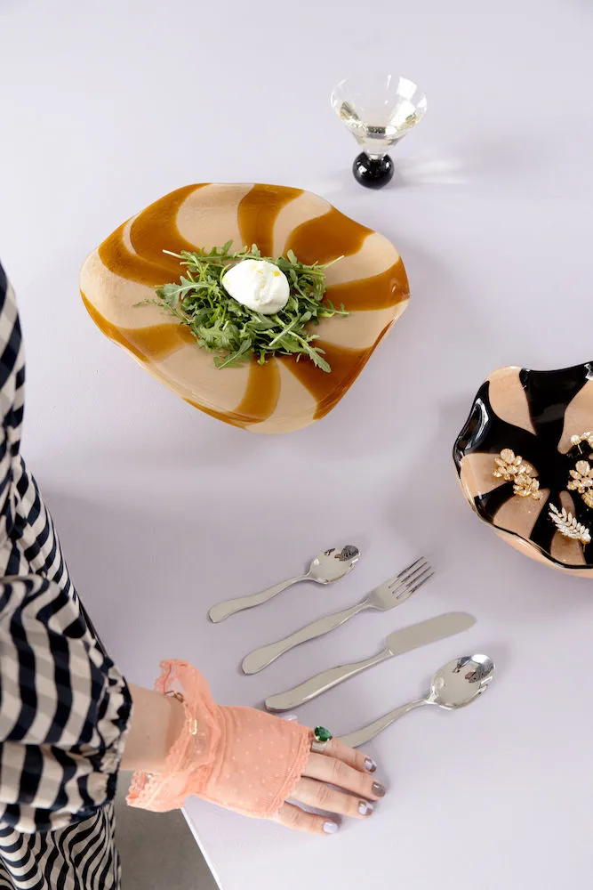 Curve 碟 brown-beige, L Byon