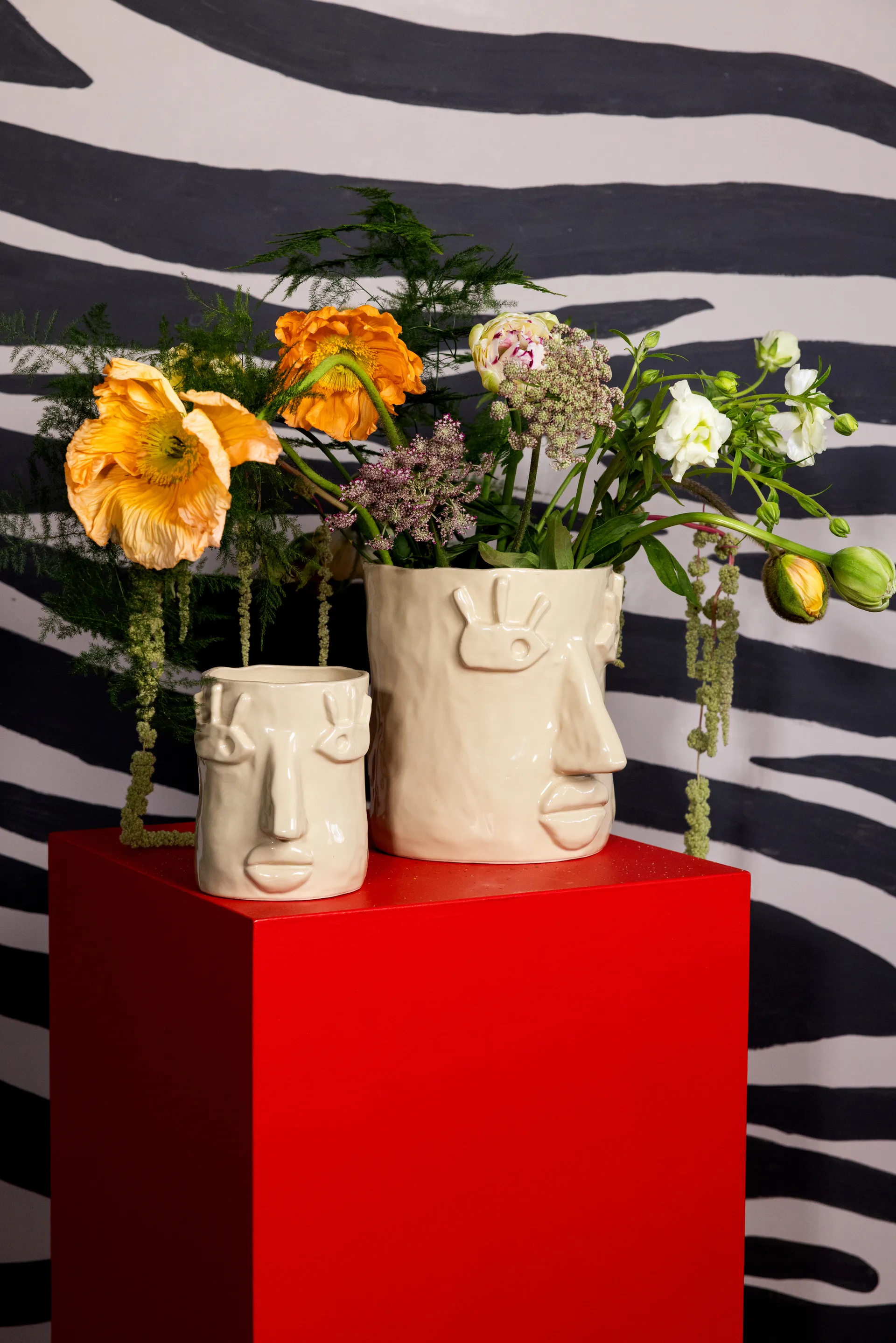 Facy pot L 24x19x22 cm, 米色 Byon