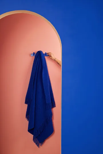 Franca 休闲毛毯 130x170cm - 蓝色 - Byon
