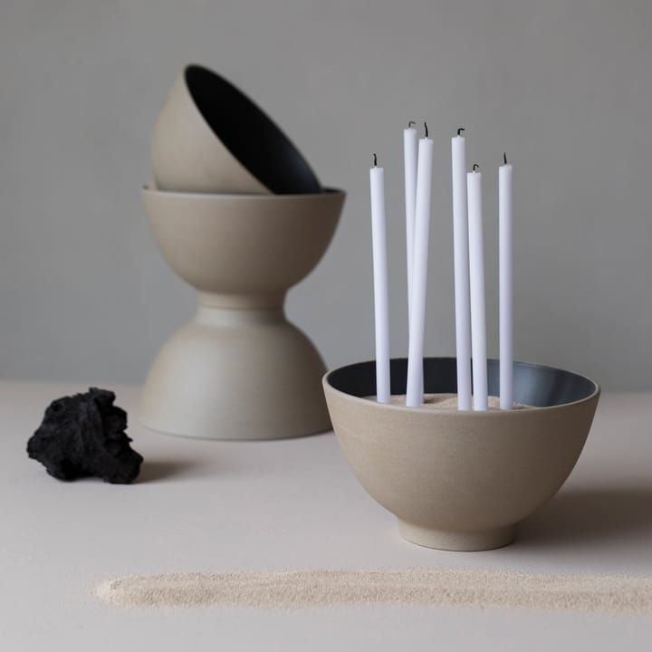 Fumiko 碗  Ø 24 cm, 米色-黑色 Byon