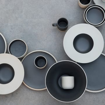 Fumiko soup 盘子 - 米色-黑色 - Byon