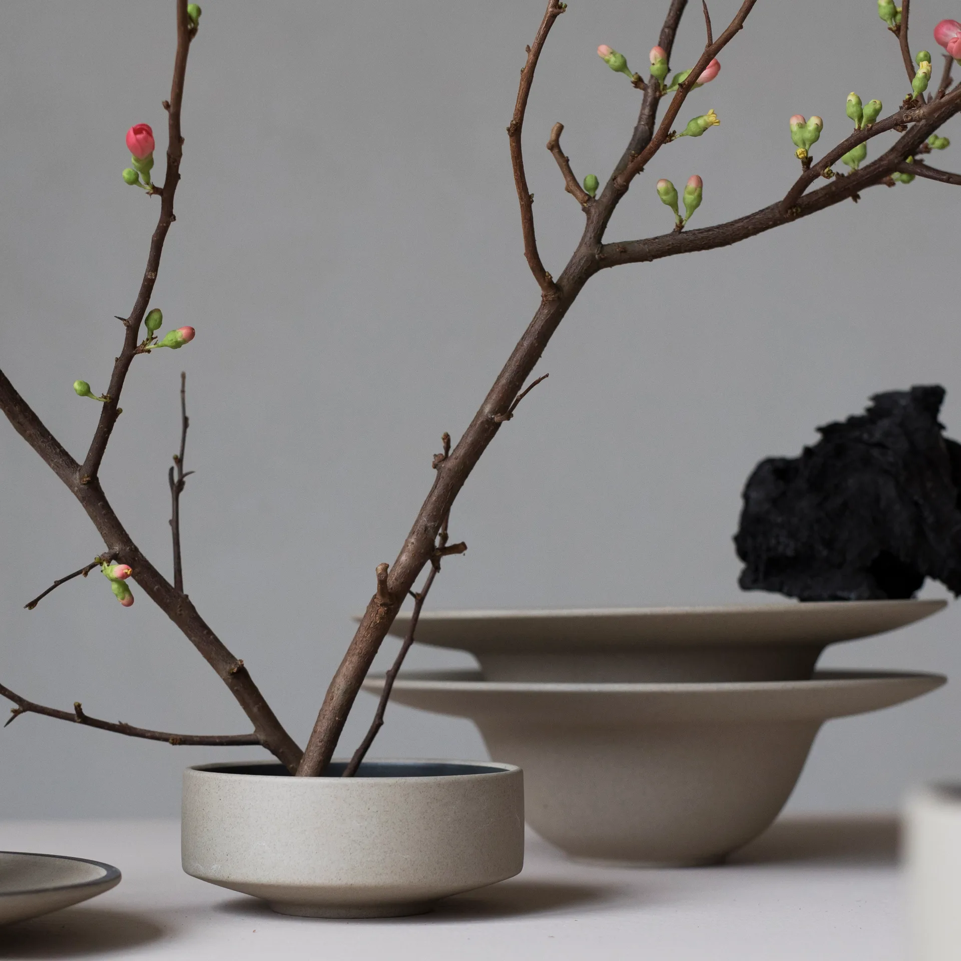 Fumiko 汤盘, 米色_黑色 Byon