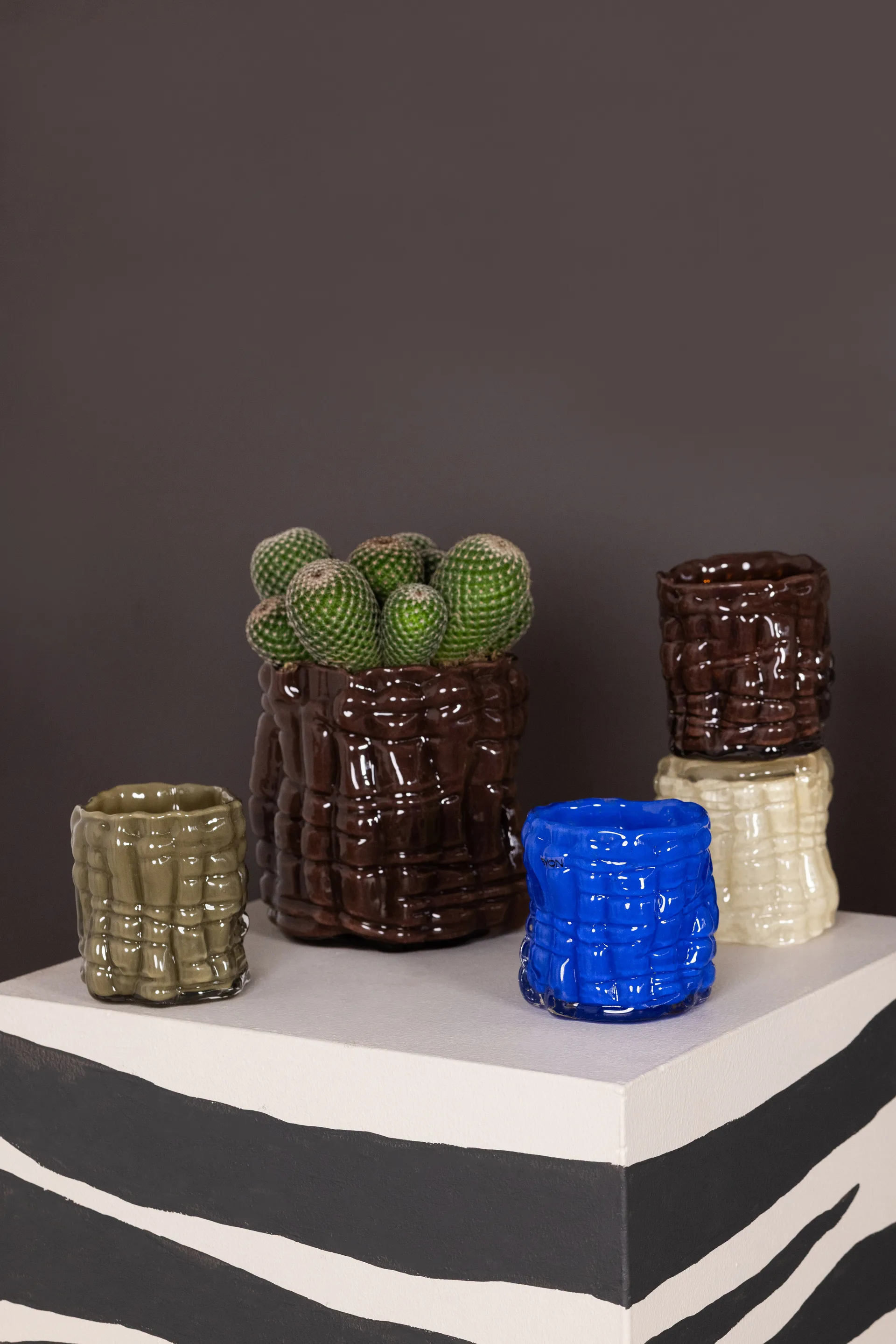 Laranne 烛台 Ø10 cm, 褐色 Byon