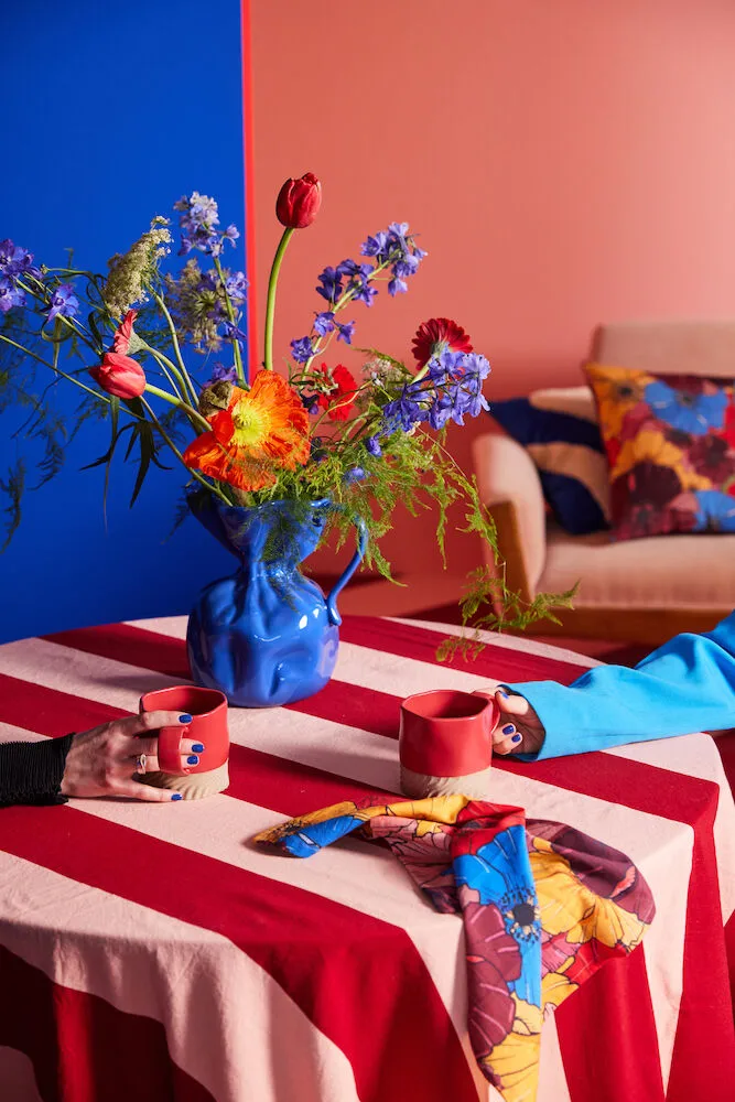 Leya 餐巾布 45x45 cm 两件套装, 多色 Byon