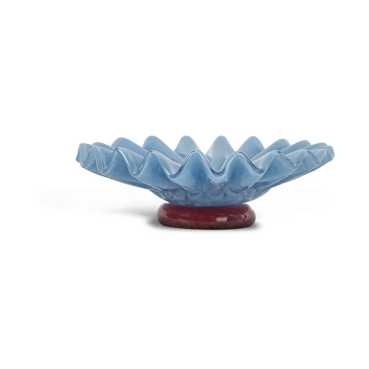 Lori 碗 M Ø18cm - 浅蓝色_勃艮第红 - Byon