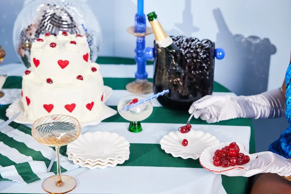 Love 桌布 150x280 cm, 绿色-浅蓝 Byon