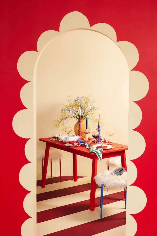 Love 餐巾纸 45x45 cm 两件套装, 绿色-浅蓝 Byon