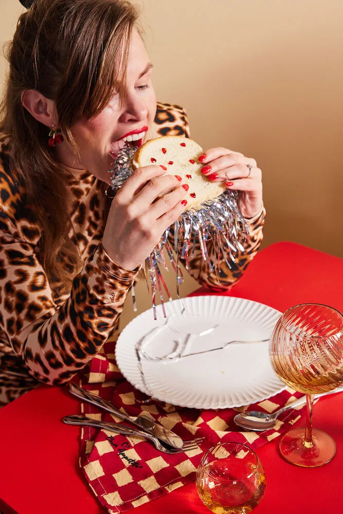 Love 餐巾纸 45x45 cm 两件套装, 红色 沙色 Byon