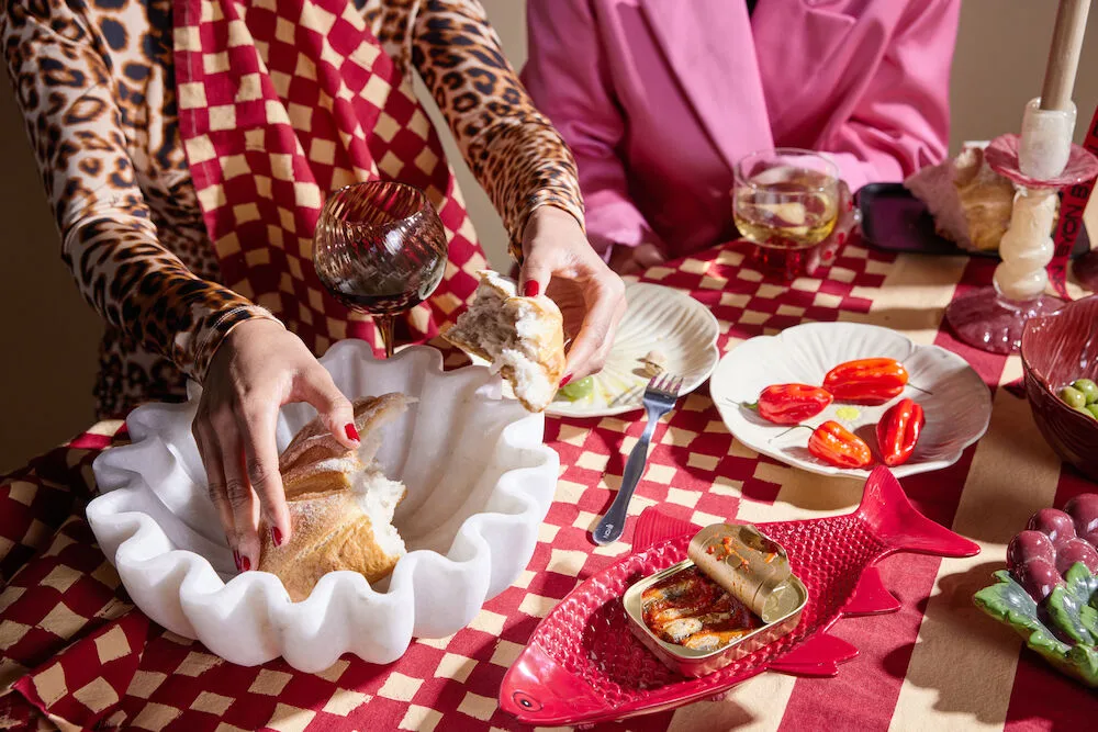 Love 厨房巾 50x70 cm 两件套装, 红色 沙色 Byon