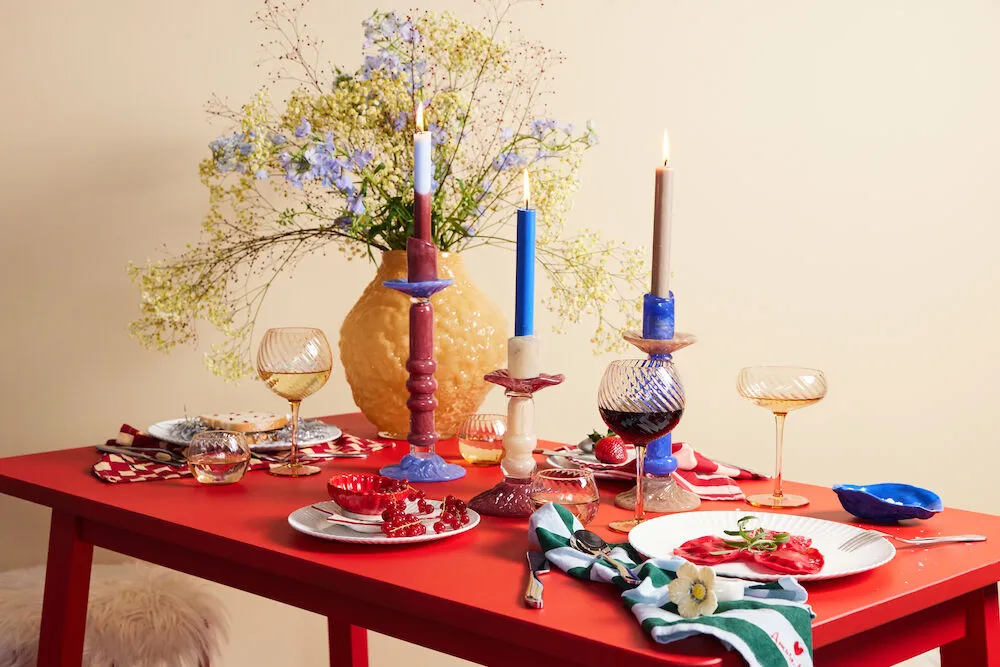 Love 厨房巾 50x70 cm 两件套装, 红色 沙色 Byon