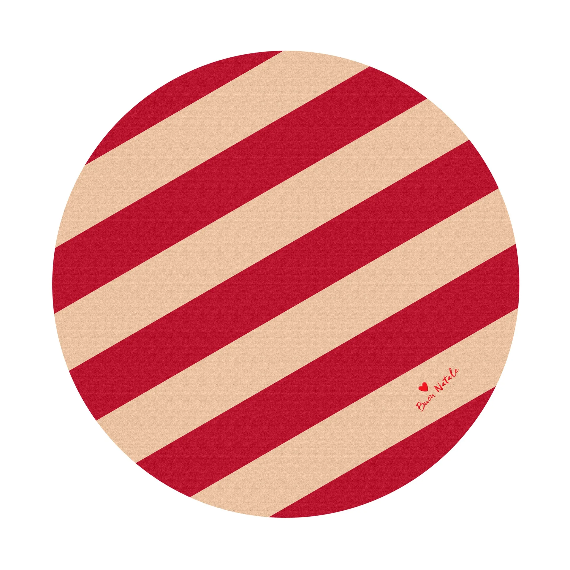Love 圣诞树 mat Ø100 cm, 红色-沙色 Byon