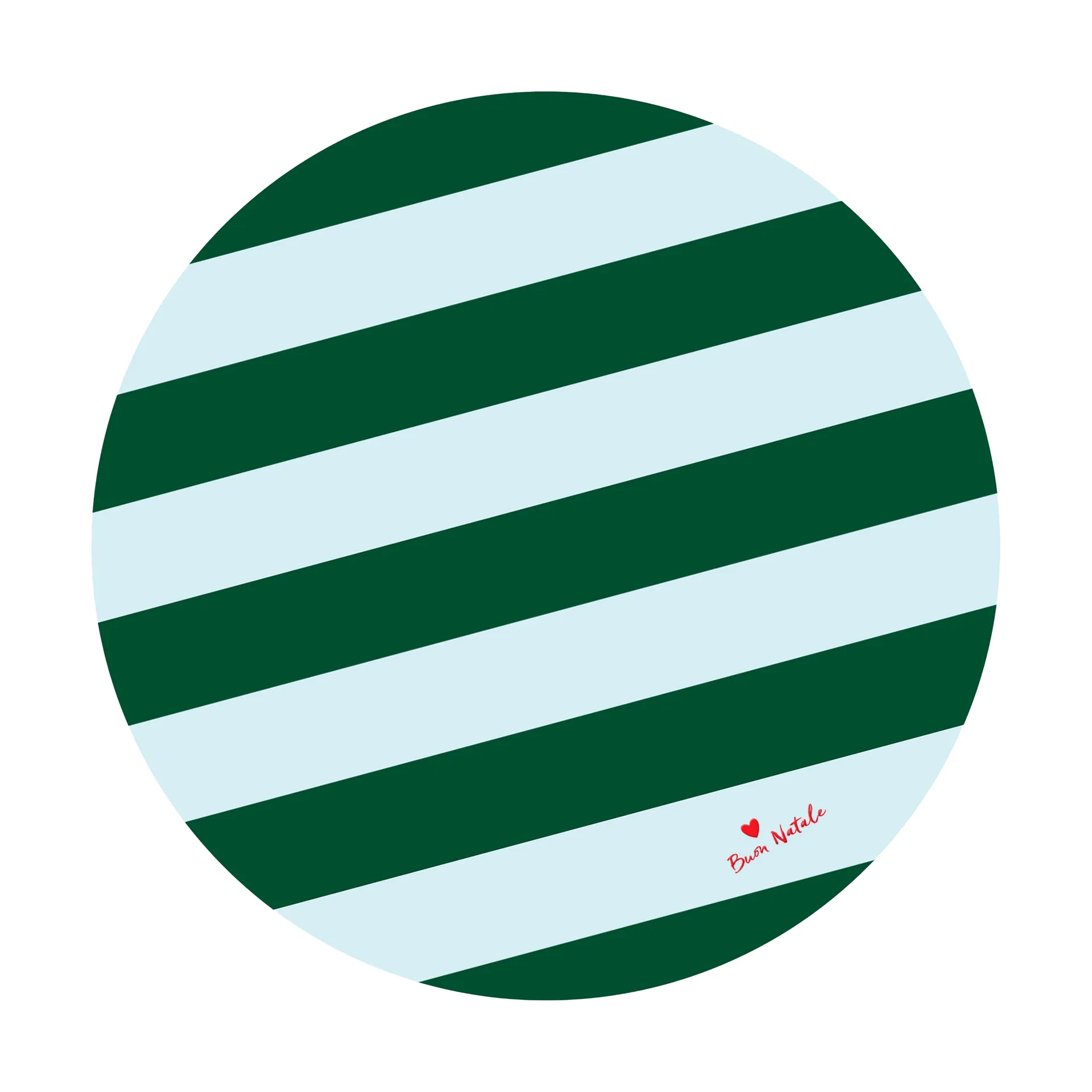 Love 圣诞树 mat Ø100 cm, 绿色-浅蓝 Byon