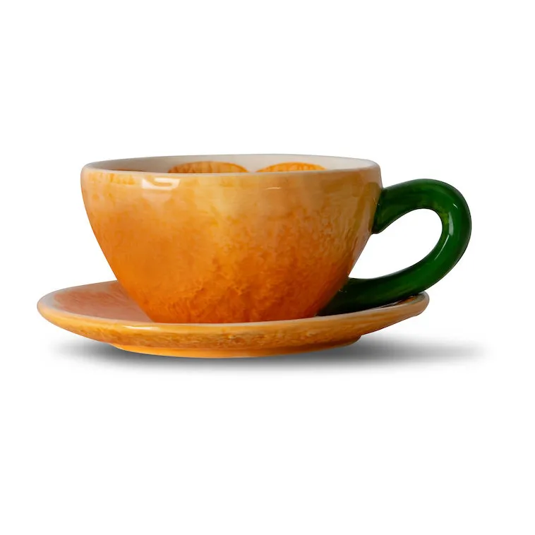 Mandarie 杯碟套装250ml, 橘色 Byon