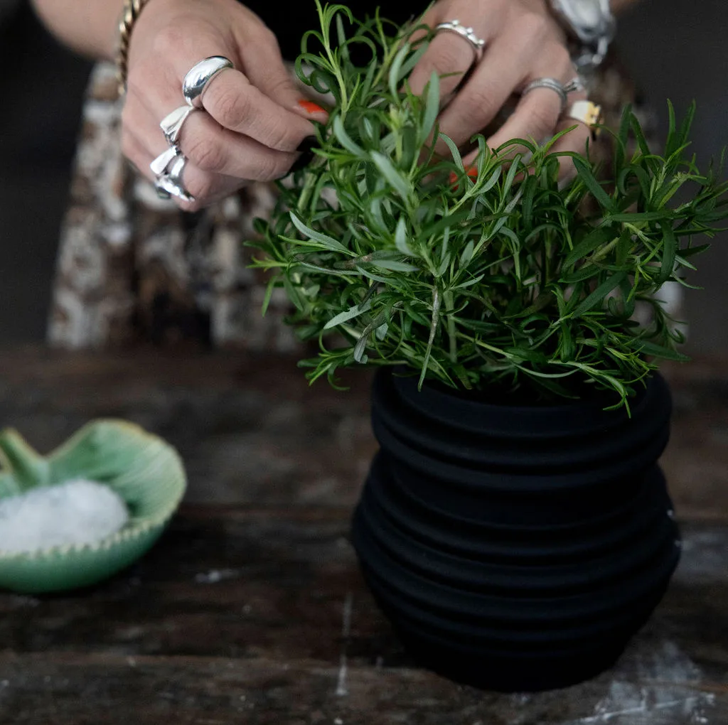 Mila 花瓶 15 cm, 黑色 Byon