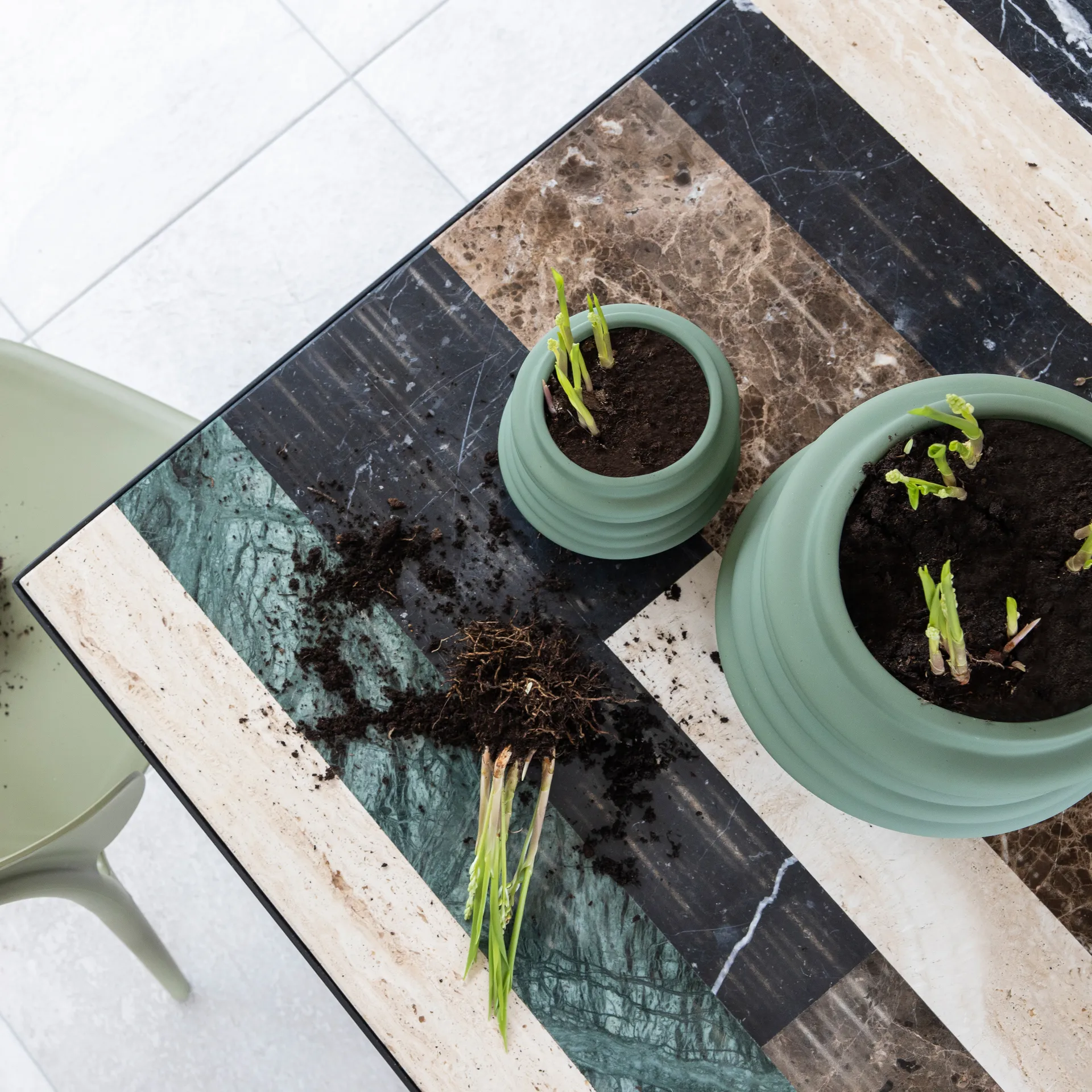 Mila 花瓶 25 cm, 绿色 Byon