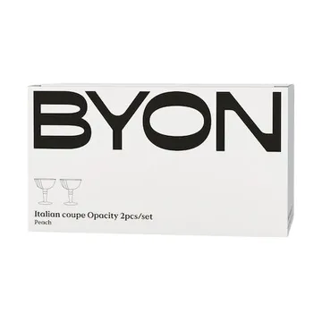 Opacity意大利碟形香槟杯 150ml 2件装 - 桃色 - Byon