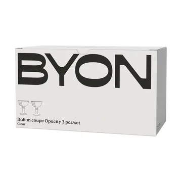 Opacity意大利碟形香槟杯 150ml 2件装 - 透明 - Byon