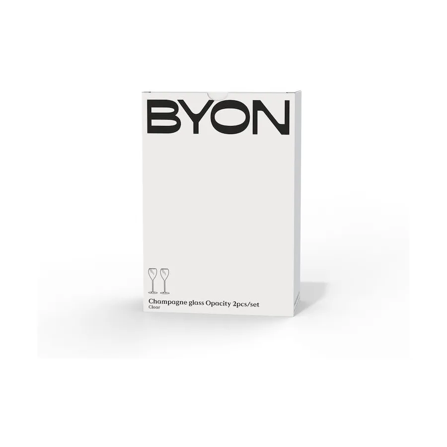 Opacity 香槟杯160ml 2只装, 透明 Byon