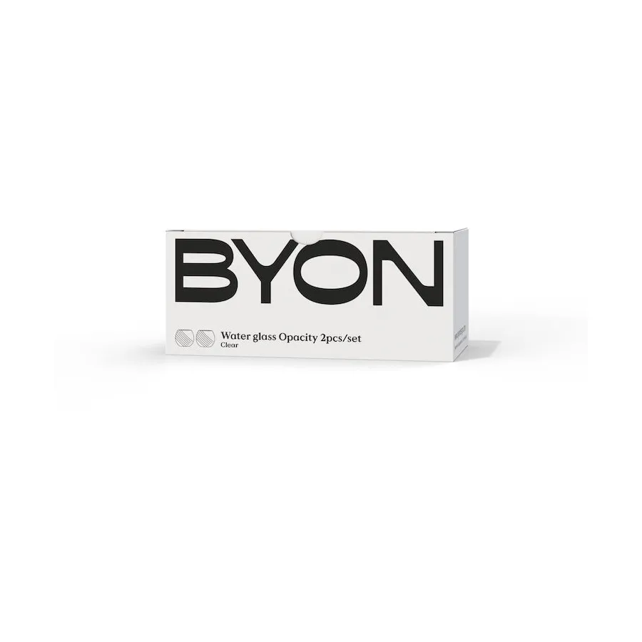 Opacity 水杯220ml 2件装, 透明 Byon