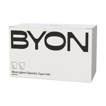 Opacity水杯 300ml 2件装 - 棕色 - Byon