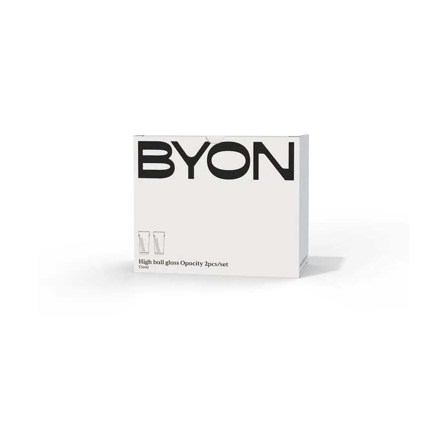 Opacity 高球杯430ml 2只装, 透明 Byon