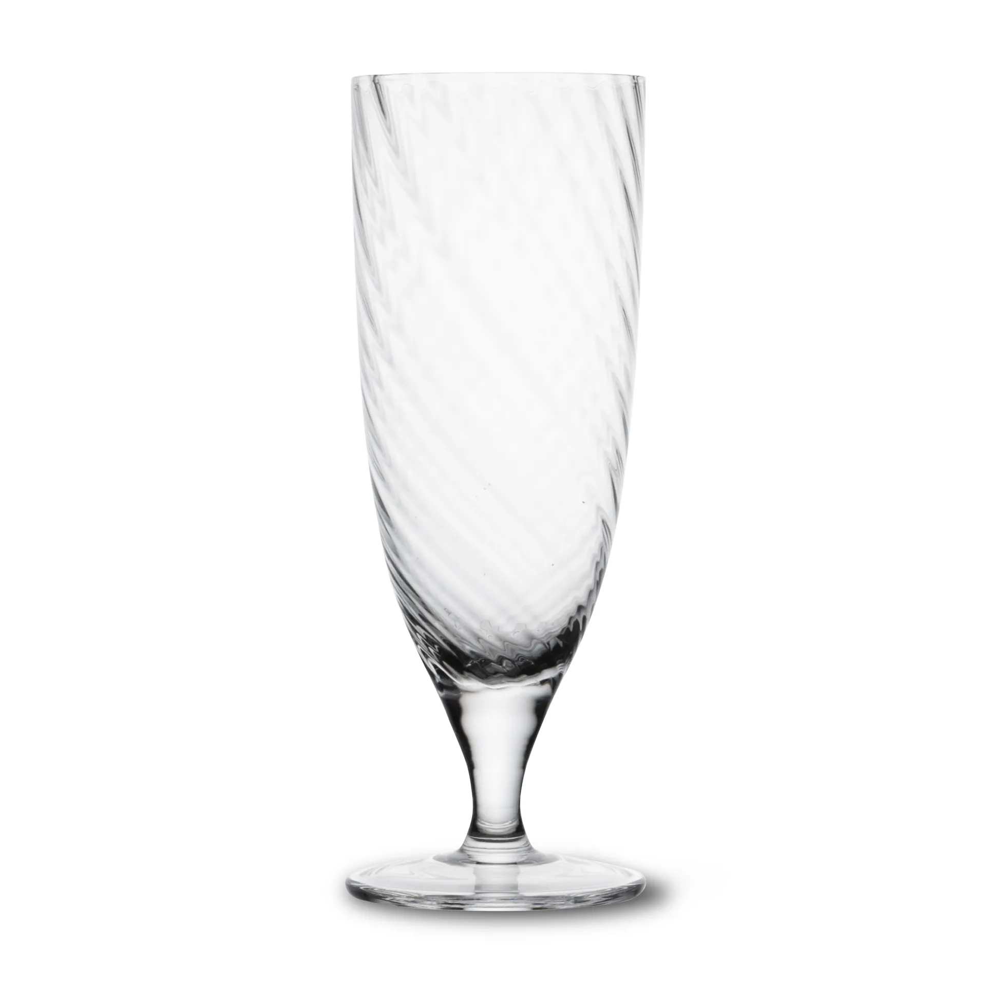 Opacity drinking glass on foot, 透明 Byon