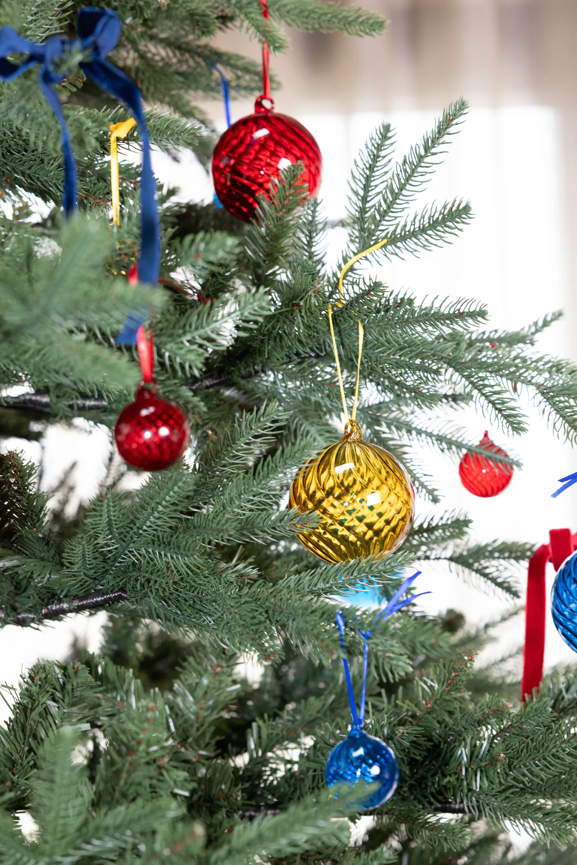 Opacity 圣诞树摆设/挂件/装饰 M Ø8 cm 两件套装, 红色 Byon