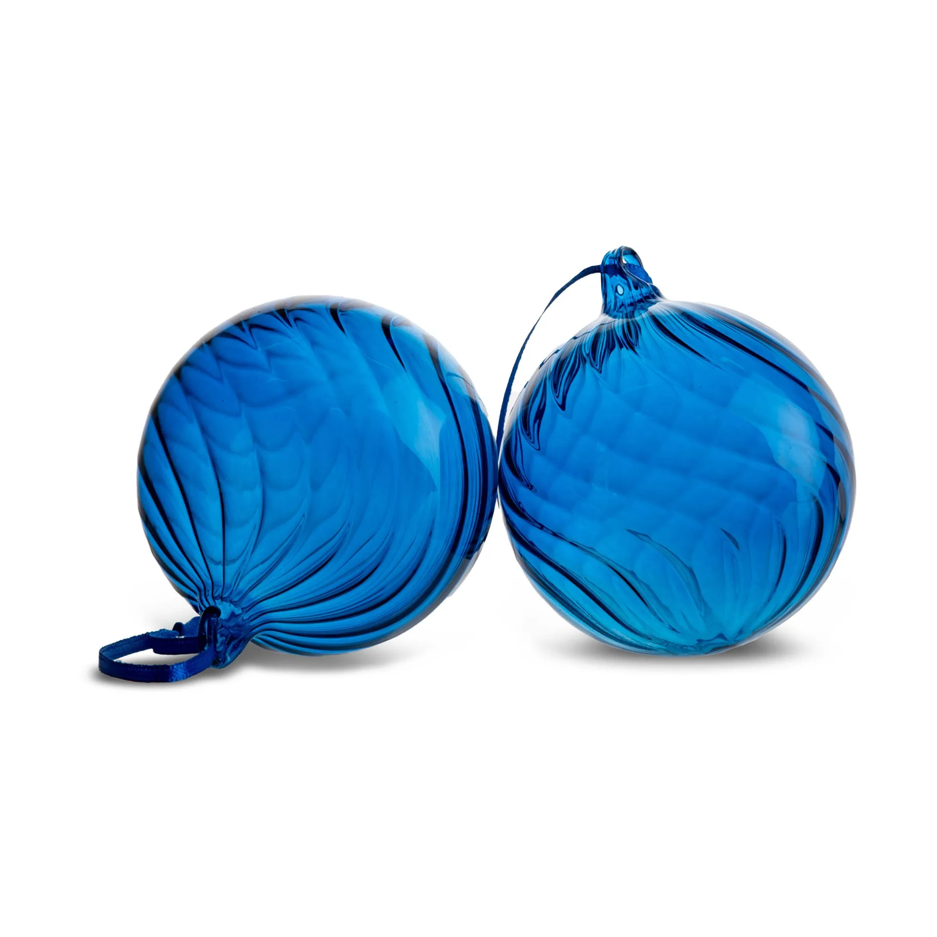 Opacity 圣诞树摆设/挂件/装饰 M Ø8 cm 两件套装, 蓝色 Byon