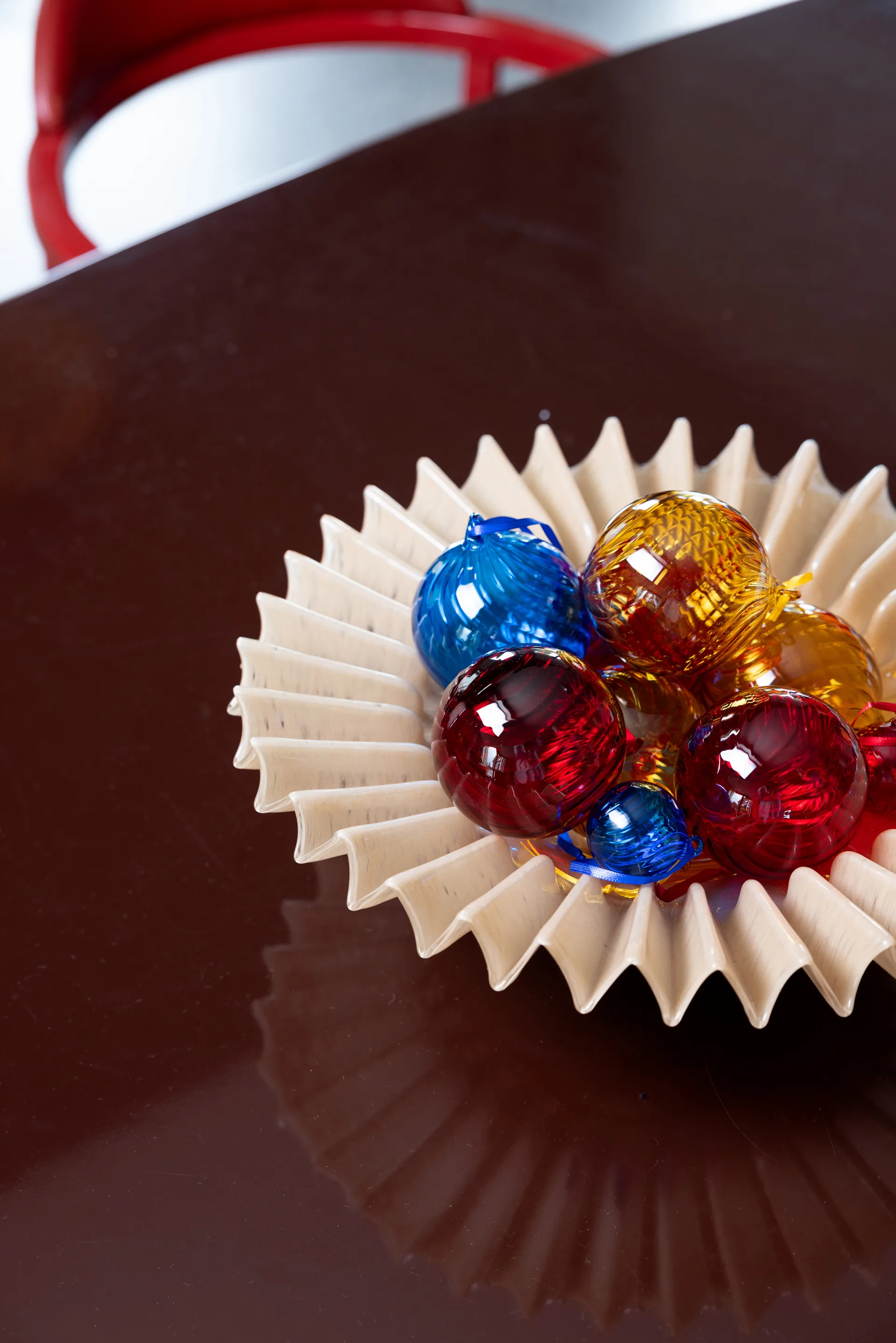 Opacity 圣诞树摆设/挂件/装饰 M Ø8 cm 两件套装, 蓝色 Byon