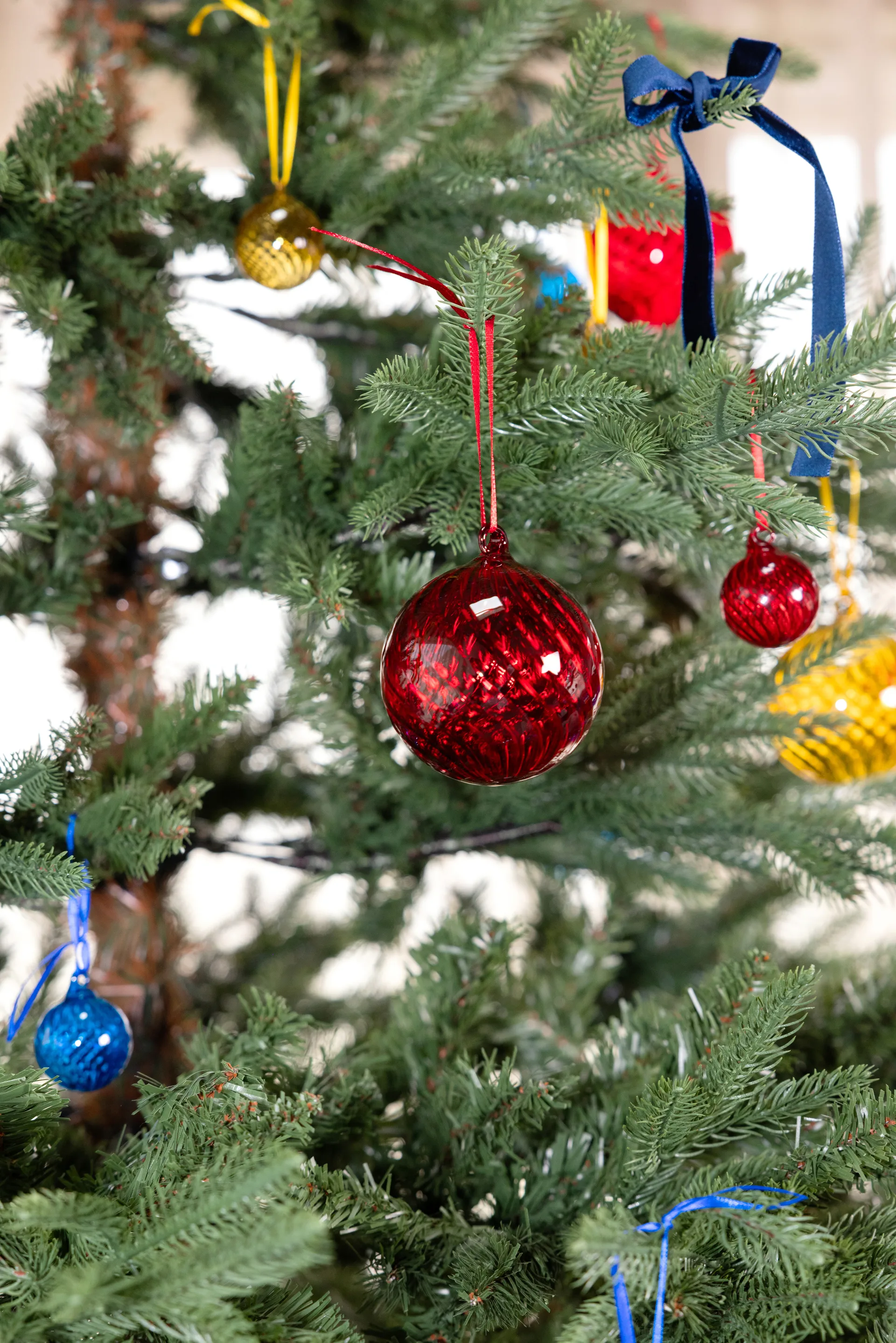 Opacity 圣诞树摆设/挂件/装饰 XS Ø4 cm 两件套装, 红色 Byon