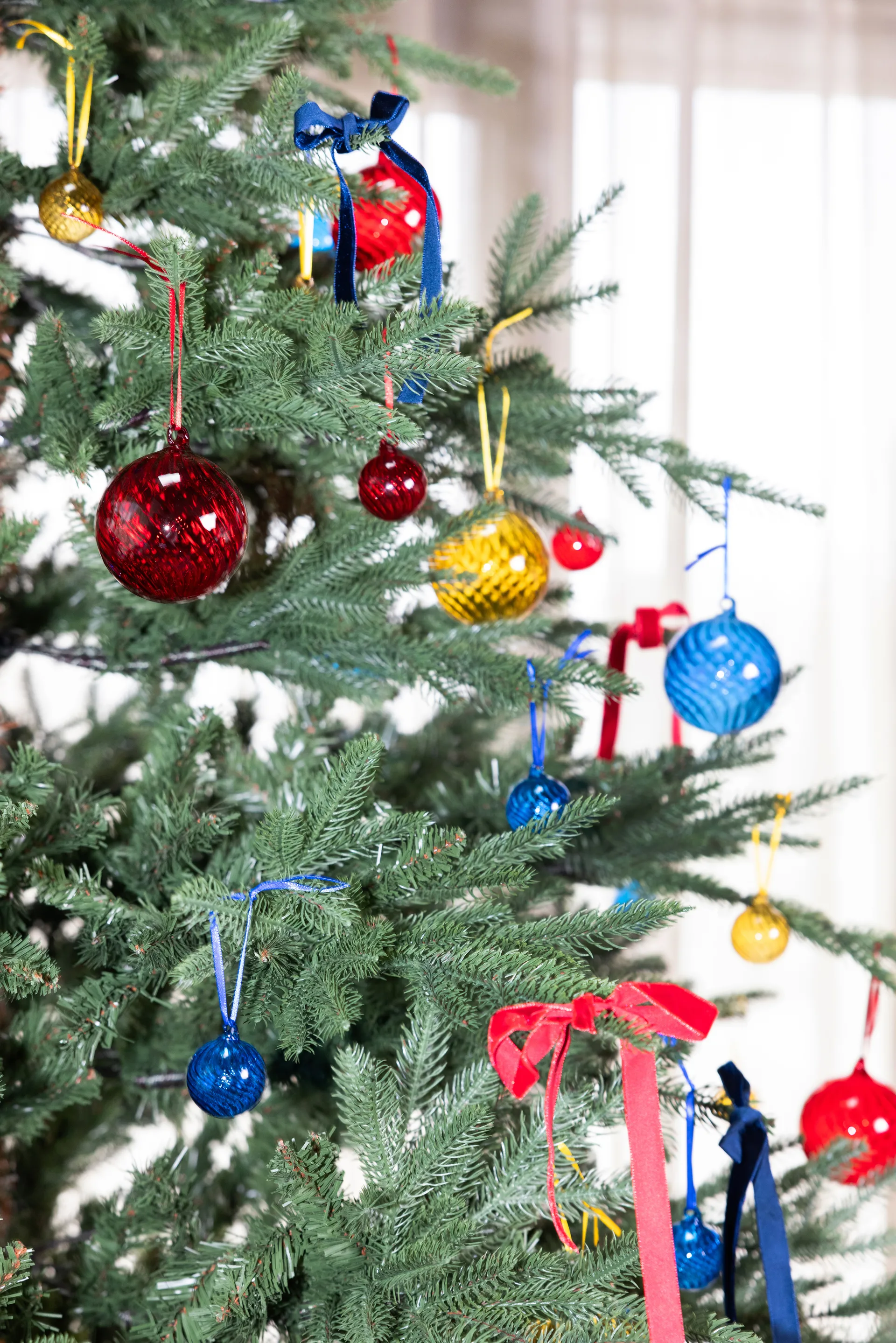 Opacity 圣诞树摆设/挂件/装饰 XS Ø4 cm 两件套装, 黄色 Byon