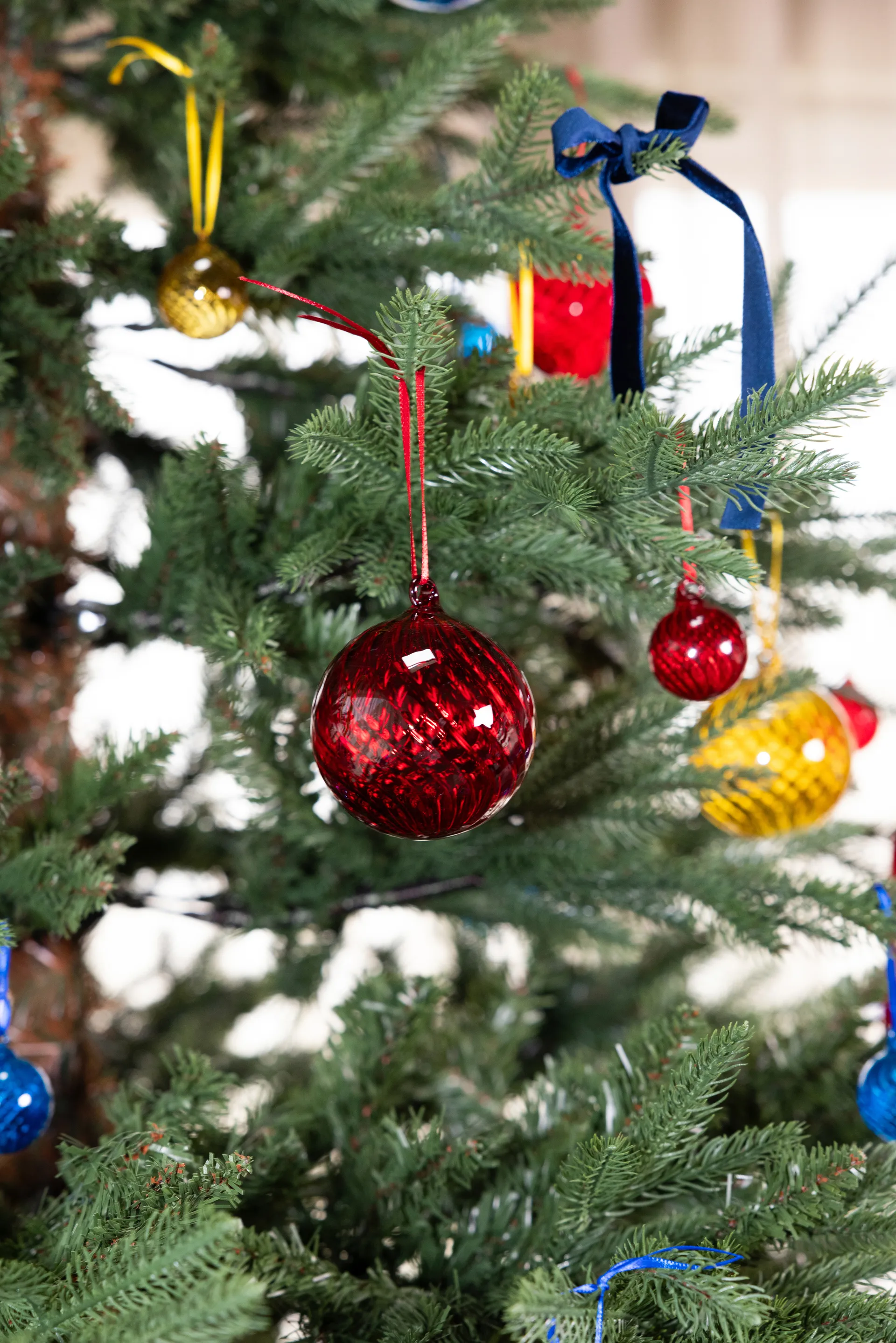 Opacity 圣诞树摆设/挂件/装饰 XS Ø4 cm 两件套装, 黄色 Byon