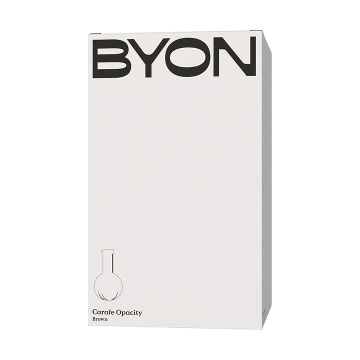 Opacity 水瓶/玻璃水瓶, 褐色 Byon