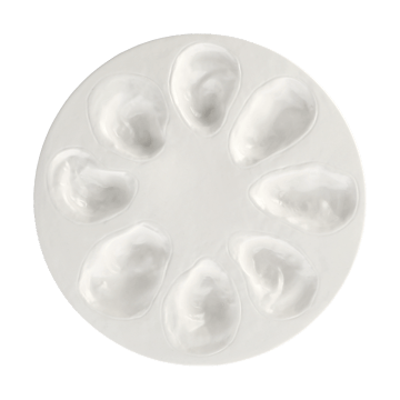 Oyster 盘子 Ø27 cm - 白色 - Byon