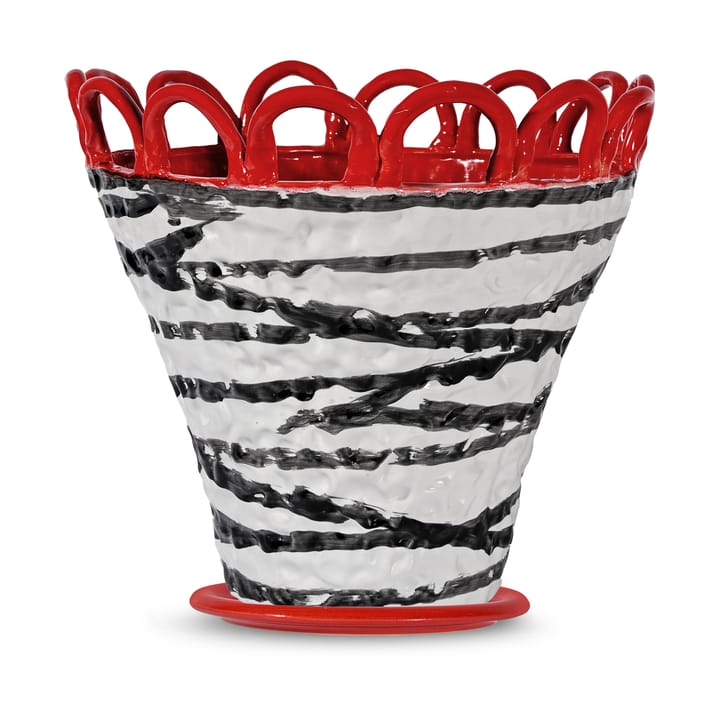 Patty pot L Ø30 cm - 斑马-红色 - Byon