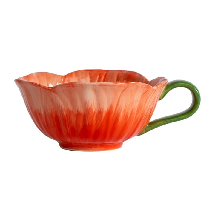 Poppy 花朵系列 北欧风陶瓷餐具 马克杯 220ml  - 红色 - Byon
