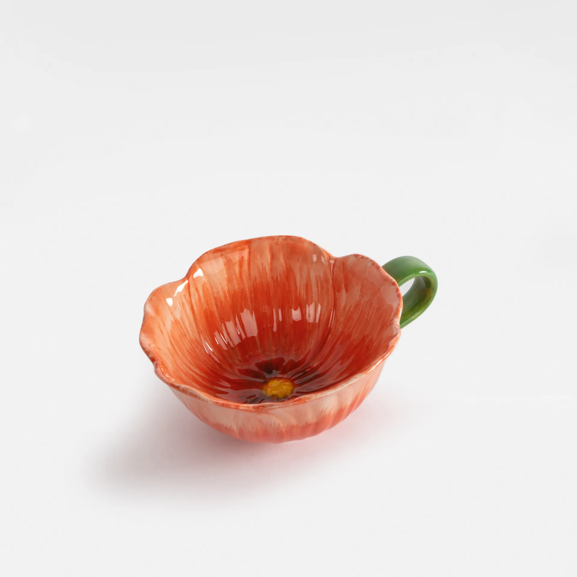 Poppy 花朵系列 北欧风陶瓷餐具 马克杯 220ml , 红色 Byon