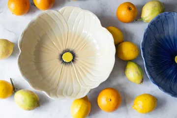 Poppy 花朵系列 北欧风陶瓷餐具 碗 - 米色, Ø30 cm - Byon