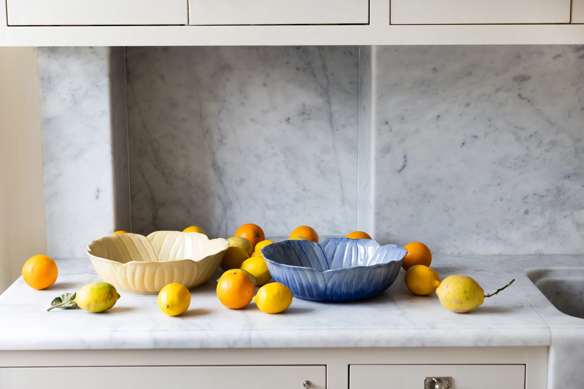 Poppy 花朵系列 北欧风陶瓷餐具 碗, 蓝色, Ø30 cm Byon