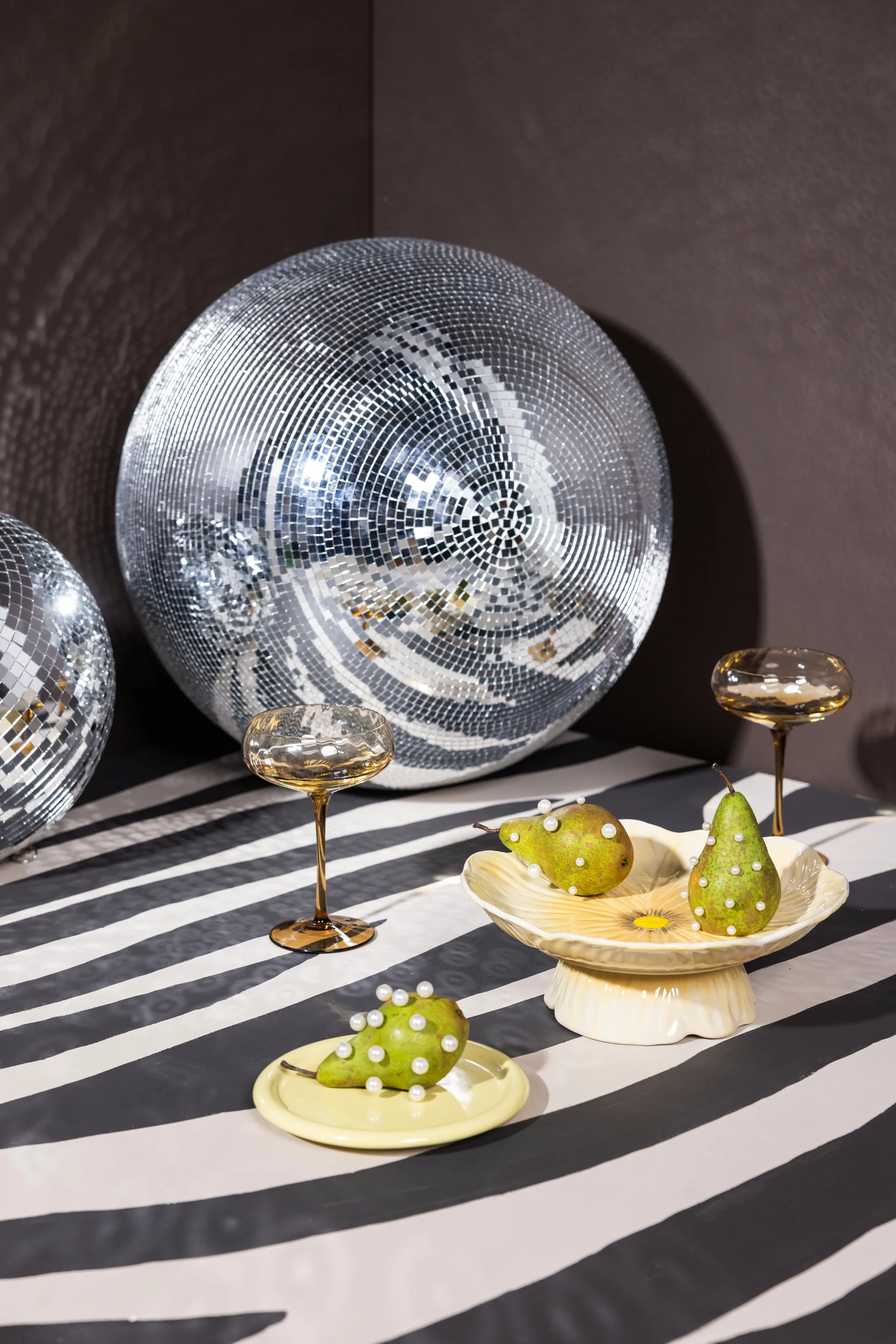 Poppy cake stand Ø26 cm, 米色 Byon