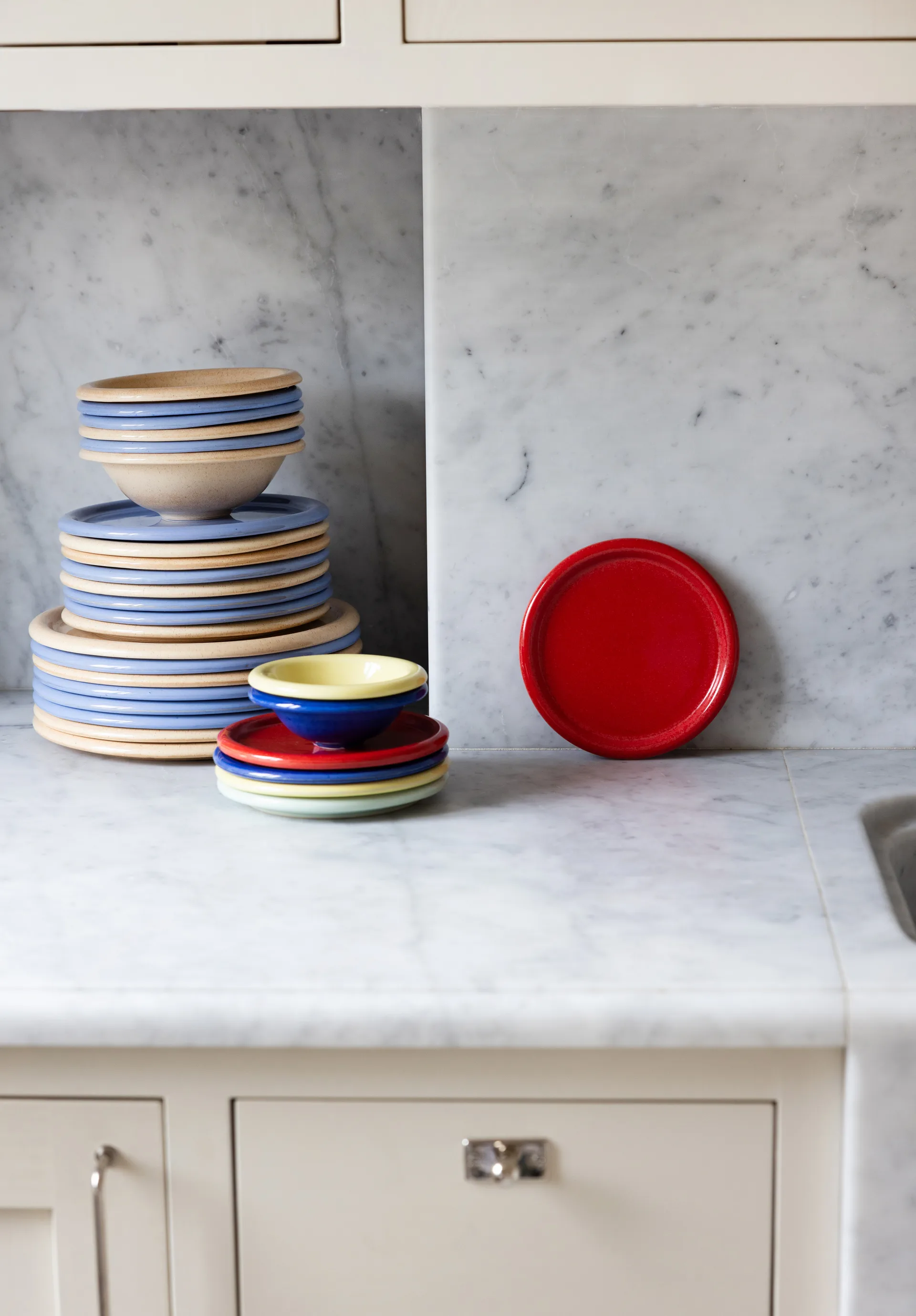 Porto 碟子 小 Ø17 cm, 红色 Byon